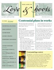 IN THIS issue Centennial plans in works - Otterbein