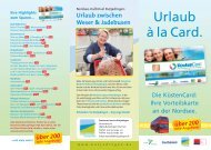 Flyer KüstenCard - Cuxland