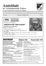 Amtsblatt - Verbandsgemeinde Waldsee