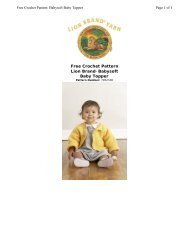 Free Crochet Pattern Lion BrandÂ® Babysoft Baby Topper