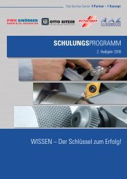 SCHULUNGSPROGRAMM WISSEN â Der ... - Otto Bitzer GmbH