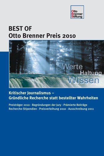 BEST OF Otto Brenner Preis 2010 - Otto Brenner Shop