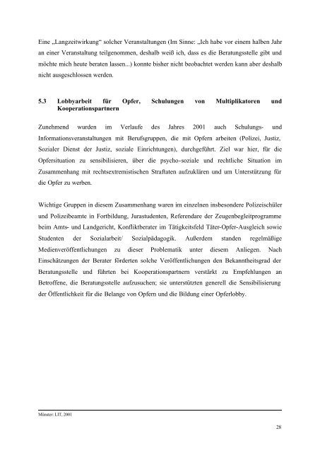 Leipziger Beratungsstelle fÃ¼r Opfer rechtsextremistischer Gewalt