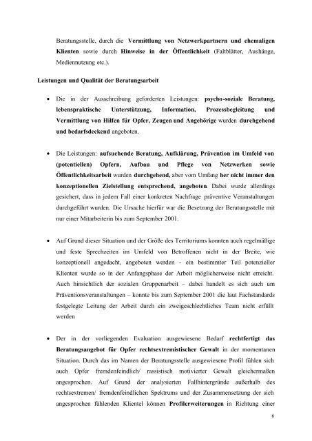 Leipziger Beratungsstelle fÃ¼r Opfer rechtsextremistischer Gewalt