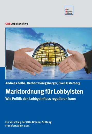 Marktordnung fÃ¼r Lobbyisten - Otto Brenner Shop