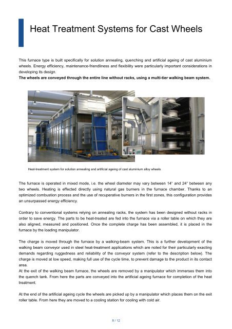 Download Brochure Heat Treatment for Castings and Forgins 2012