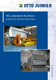 Equipment for Aluminium Cast Houses - Otto Junker GmbH