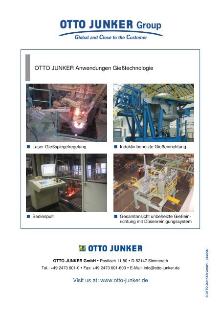 We understand Metals - Otto Junker GmbH