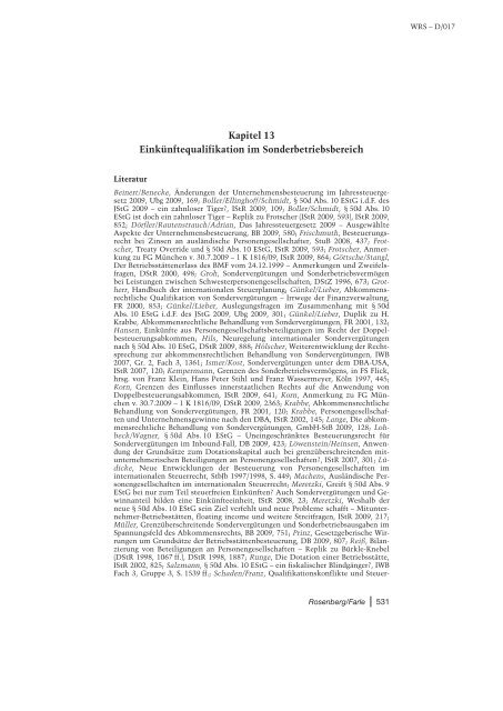 Wassermeyer/Richter/Schnittker (Hrsg.), Personengesellschaften im ...
