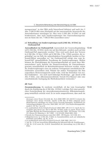 Wassermeyer/Richter/Schnittker (Hrsg.), Personengesellschaften im ...