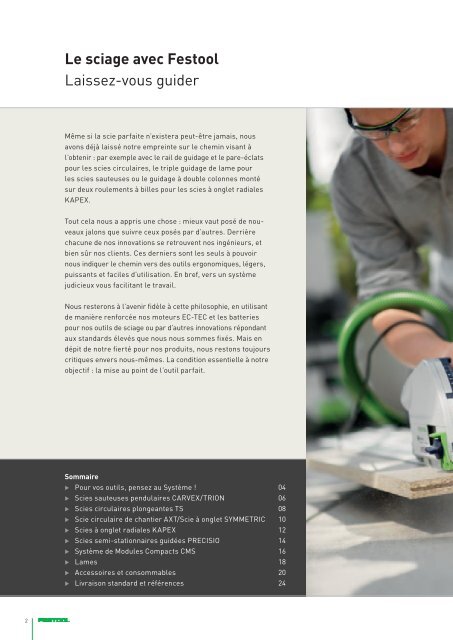 Accessoires et consommables - Festool