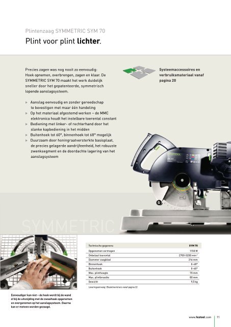 Zagen - Productprogramma - Festool