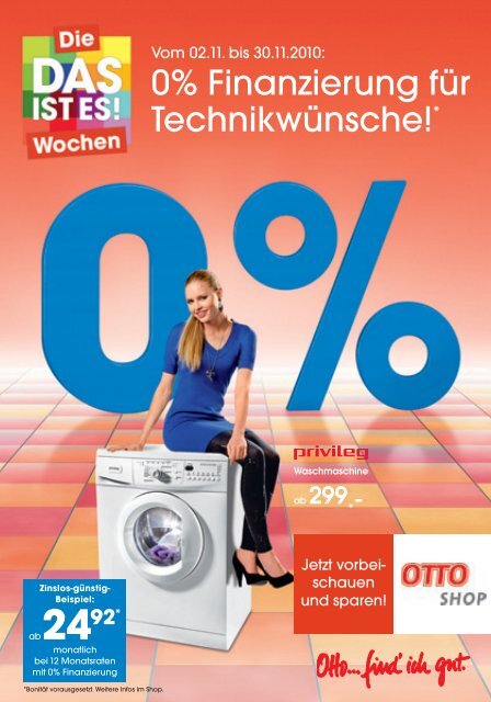 0% Finanzierung fÃ¼r TechnikwÃ¼nsche!* - Otto