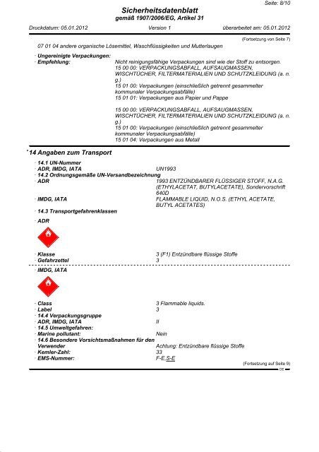 COSMOFEN 10 PVC-Reiniger (PDF, 0.19 MB) - Otto Wolff