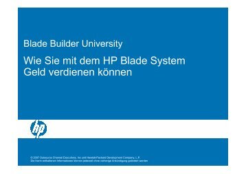 Warum es sich lohnt, HP Blade Server zu - CST Gmbh