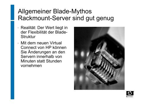 Warum es sich lohnt, HP Blade Server zu - CST Gmbh