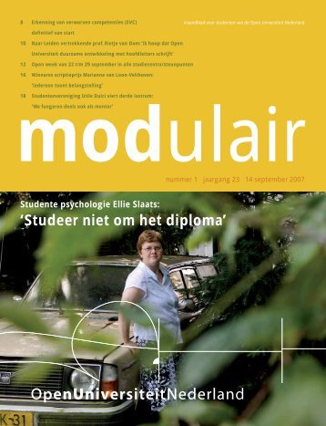 Modulair 1 (jaargang 23, 14 september 2007) - Open Universiteit ...