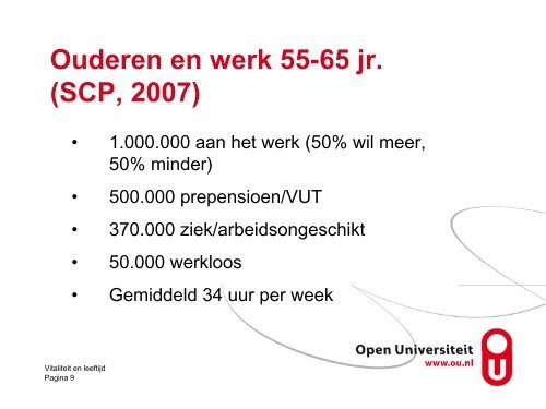 Vitaliteit en leeftijd