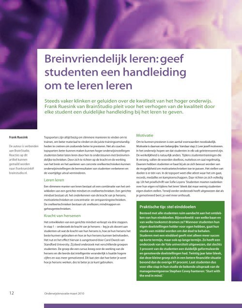 Ervaringen met weblectures - Open Universiteit Nederland