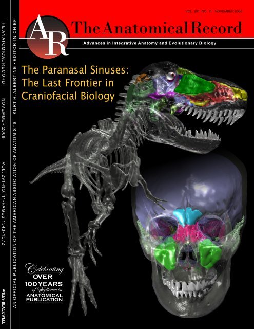 Witmer, L. M., and R. C. Ridgely. 2008. The paranasal air sinuses of ...