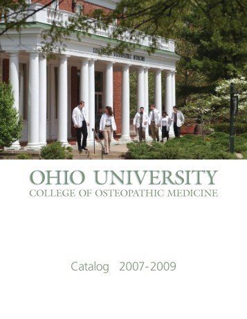 Catalog (PDF) - Ohio University College of Osteopathic Medicine