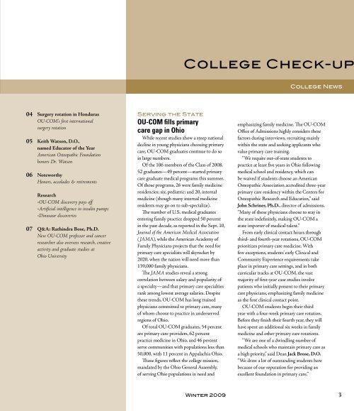 download magazine pdf - Ohio University College of Osteopathic ...