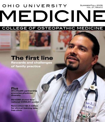 The first line - Ohio University College of Osteopathic Medicine