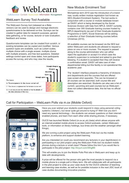 Hilary 2011 - IT Services - University of Oxford