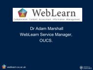 WebLearn (pdf) - IT Services