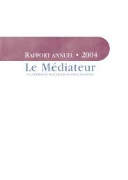 Rapport annuel 2004 - FFSA