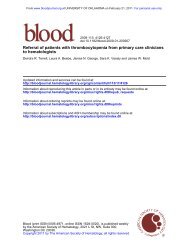 Referral of patients with thrombocytopenia from primary care