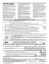 the W-4 Form - University of Oklahoma Health Sciences Center