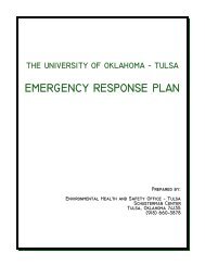 Emergency Response Plan - University of Oklahoma Health ...