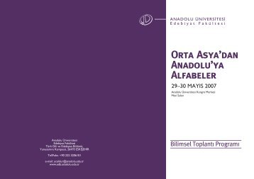 Orta Asya'dan Anadolu'ya Alfabeler - Dil Bilimi-Linguistics