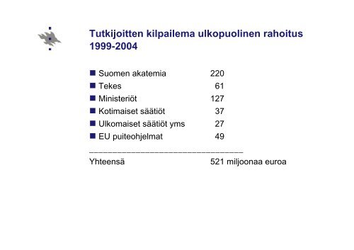 HELSINGIN YLIOPISTON TUTKIMUKSEN ARVIONTI 2005 - Oulu