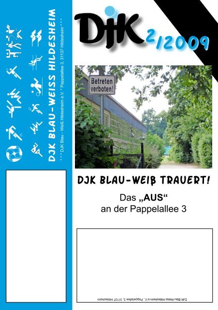 2009 2 DJK Blau-Weiß trauert! - DJK Blau-Weiß Hildesheim - T-Online