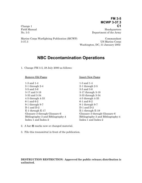 global security field manuals Fm 3-06. 11 chapter 3.