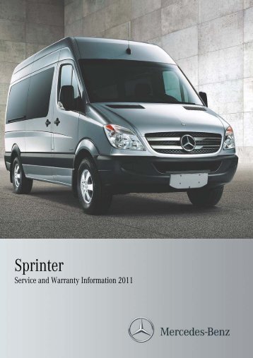 Service And Warranty Information 2011 - Mercedes-Benz Sprinter