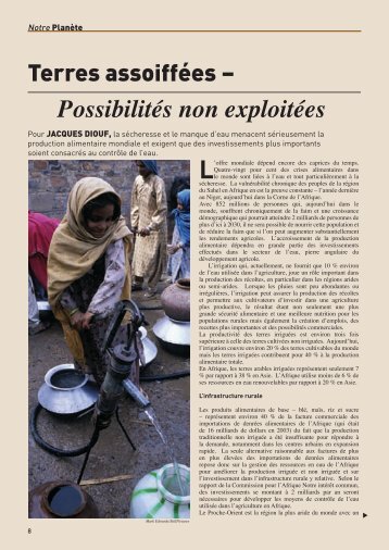 Terres assoifÃ©es â PossibilitÃ©s non exploitÃ©es - Our Planet