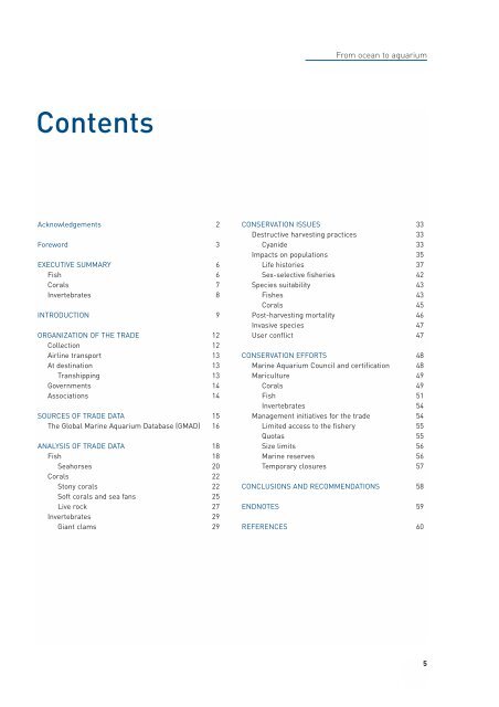 The global trade in marine ornamental species