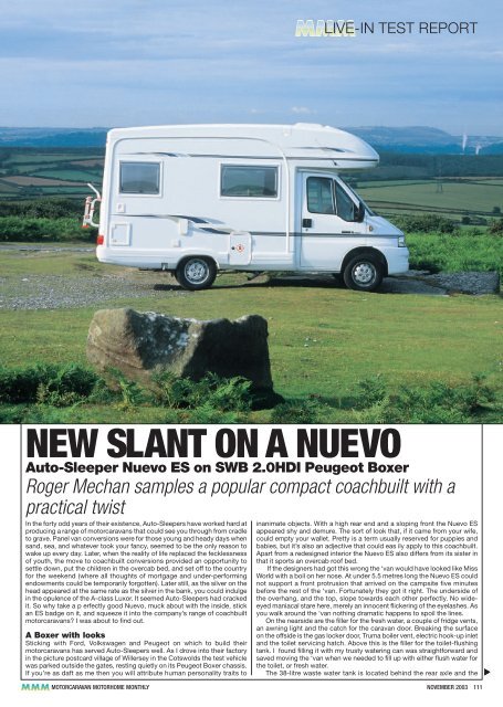 NEW SLANT ON A NUEVO - Out and About Live