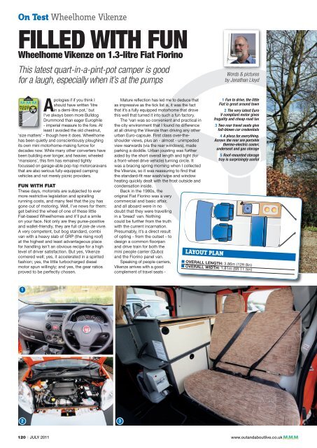 Wheelhome Vikenze from Motorhome Monthly Magazine - small ...