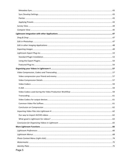 Read full table of Content - Digital Outback Photo