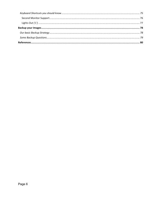 Read full table of Content - Digital Outback Photo