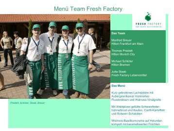Rezepte Team Fresh Factory - OUTDOOR COOKING CHALLENGE ...