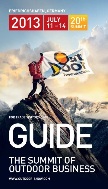 OutDoor 2013 | GUIDE - OutDoor Friedrichshafen