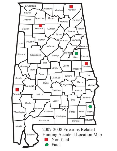 alabama hunter education and hunting incident statistics