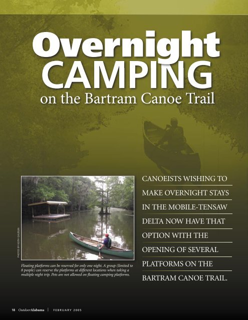 Overnight Camping on the Bartram Canoe Trail - Alabama ...