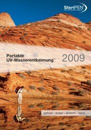 Datenblatt SteriPEN UV-Wasserfilter (Pdf) - Wasserhaus