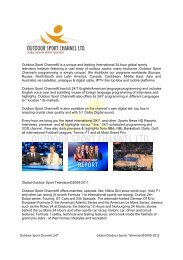 News - Outdoor Sport Channel